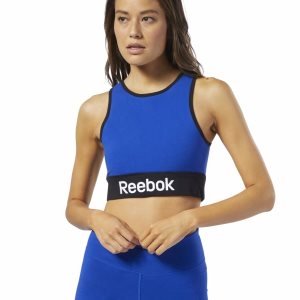 Biustonosze Damskie Reebok Training Essentials Light-Impact Niebieskie PL 24IKZYO